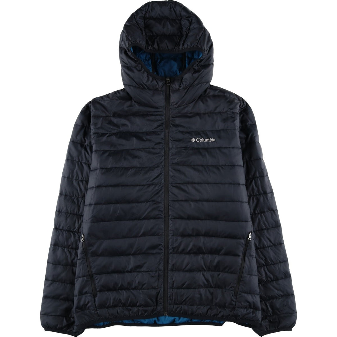 Columbia Men's Padded Puffer Jacket, Size XL Nylon black type Vintage Second Hand
