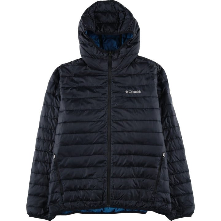 Columbia Men's Padded Puffer Jacket, Size XL Nylon black type Vintage Second Hand