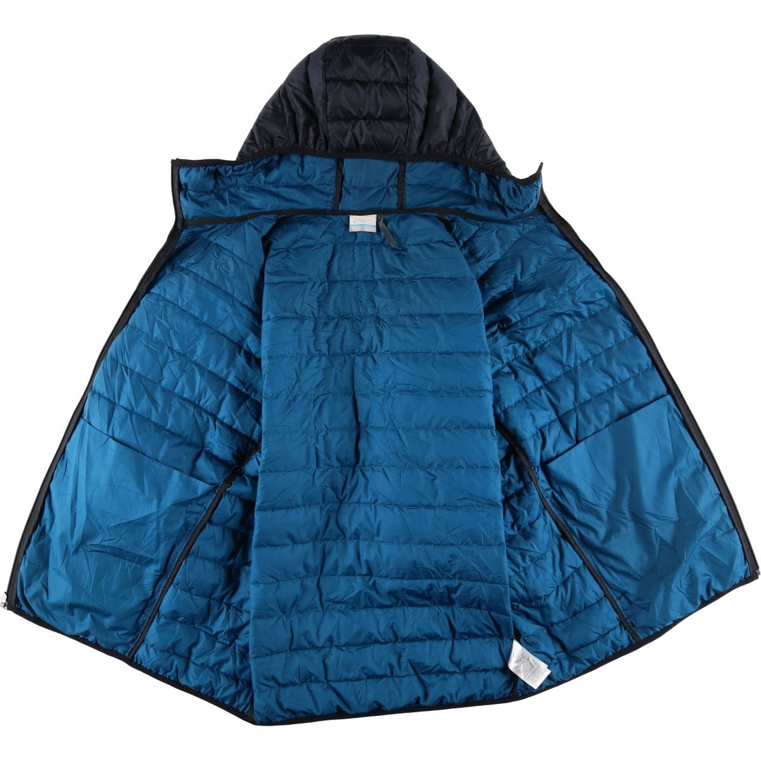 Columbia Men's Padded Puffer Jacket, Size XL Nylon black type Vintage Second Hand