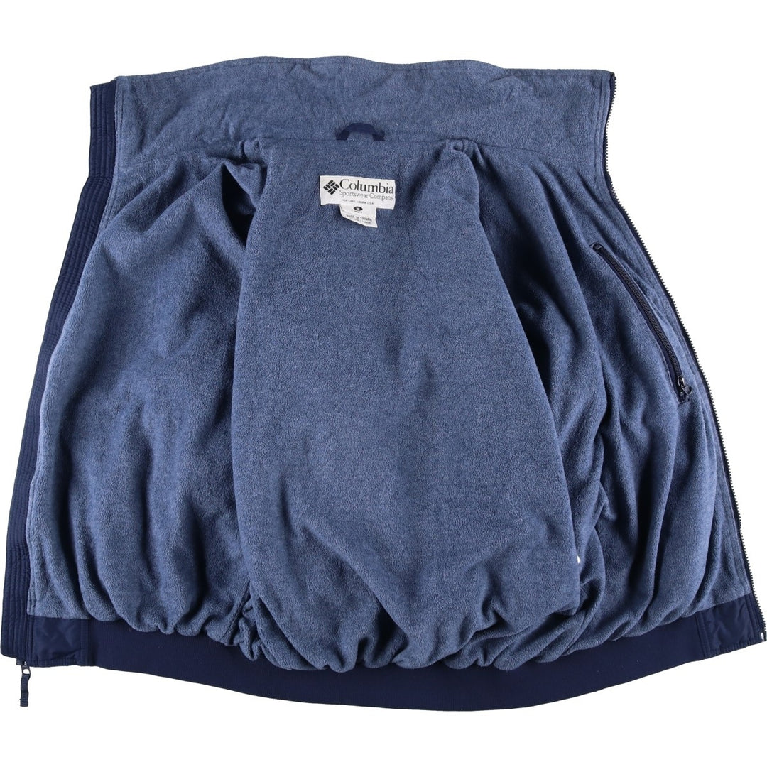 90s-00'S Columbia Padded Puffer Jacket, Made in USA, Men's Size M Nylon navy blue type Vintage Second Hand