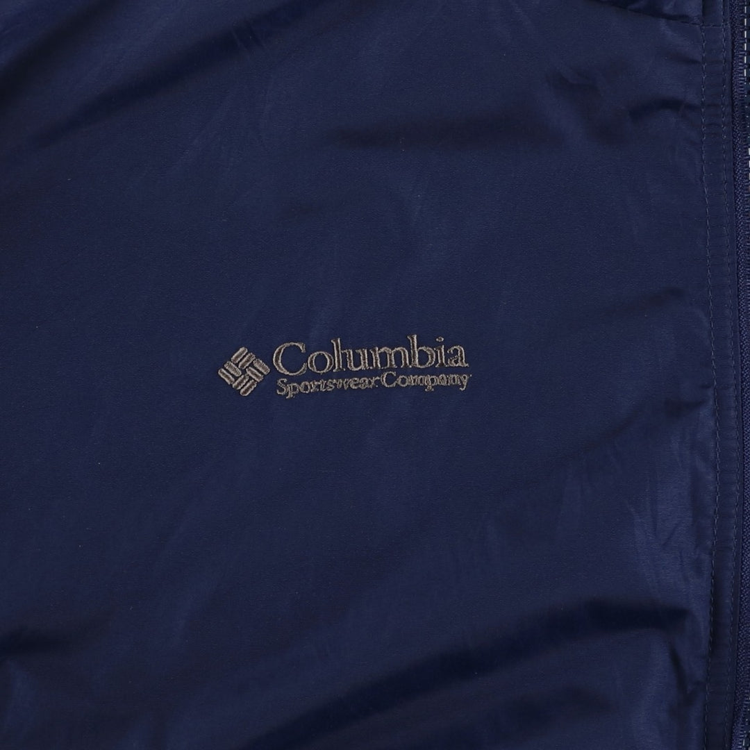 90s-00'S Columbia Padded Puffer Jacket, Made in USA, Men's Size M Nylon navy blue type Vintage Second Hand