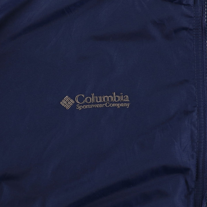 90s-00'S Columbia Padded Puffer Jacket, Made in USA, Men's Size M Nylon navy blue type Vintage Second Hand