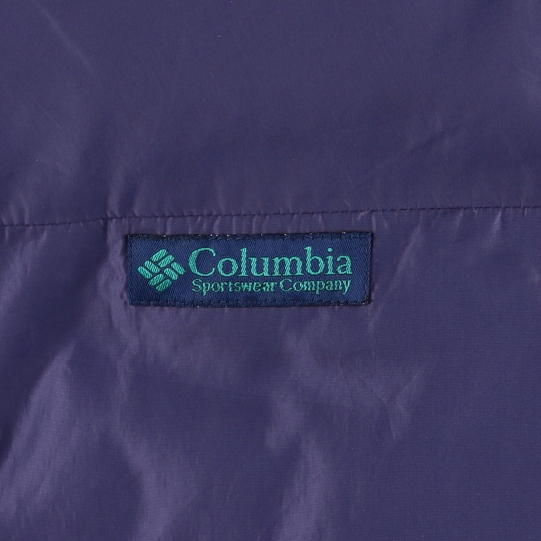 90'S Vintage Columbia Reversible Down Jacket with White Tag, Men's Size L Nylon purple type Vintage Second Hand