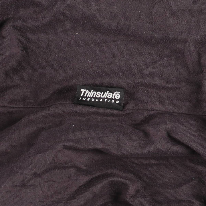 90s-00'S LLBean padded puffer jacket, men's size L Nylon orange type Vintage Second Hand