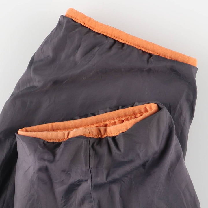 90s-00'S LLBean padded puffer jacket, men's size L Nylon orange type Vintage Second Hand