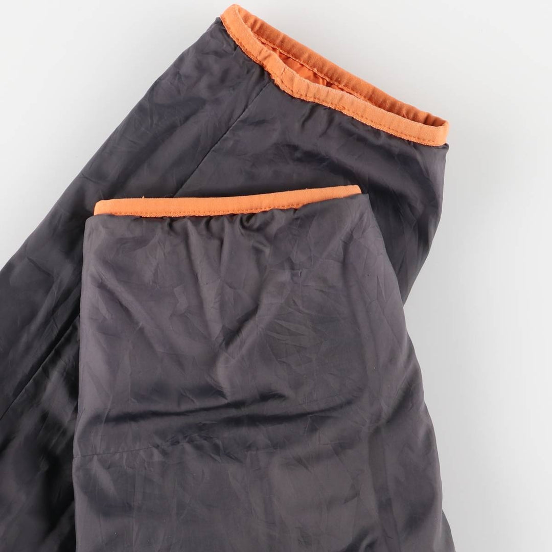 90s-00'S LLBean padded puffer jacket, men's size L Nylon orange type Vintage Second Hand