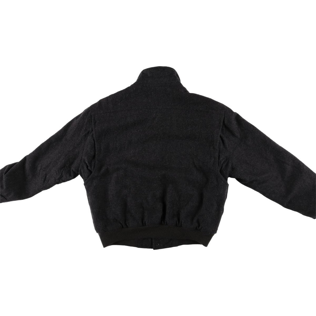 MEMBERS ONLY Padded Wool Harrington Sports Jacket, Men's Size XL wool Charcoal Vintage Second Hand