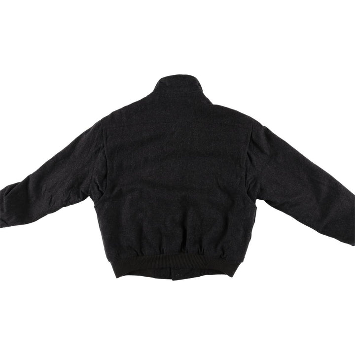 MEMBERS ONLY Padded Wool Harrington Sports Jacket, Men's Size XL wool Charcoal Vintage Second Hand