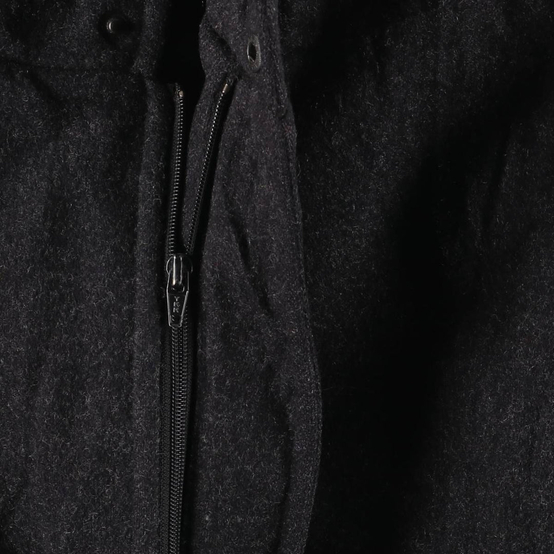 MEMBERS ONLY Padded Wool Harrington Sports Jacket, Men's Size XL wool Charcoal Vintage Second Hand