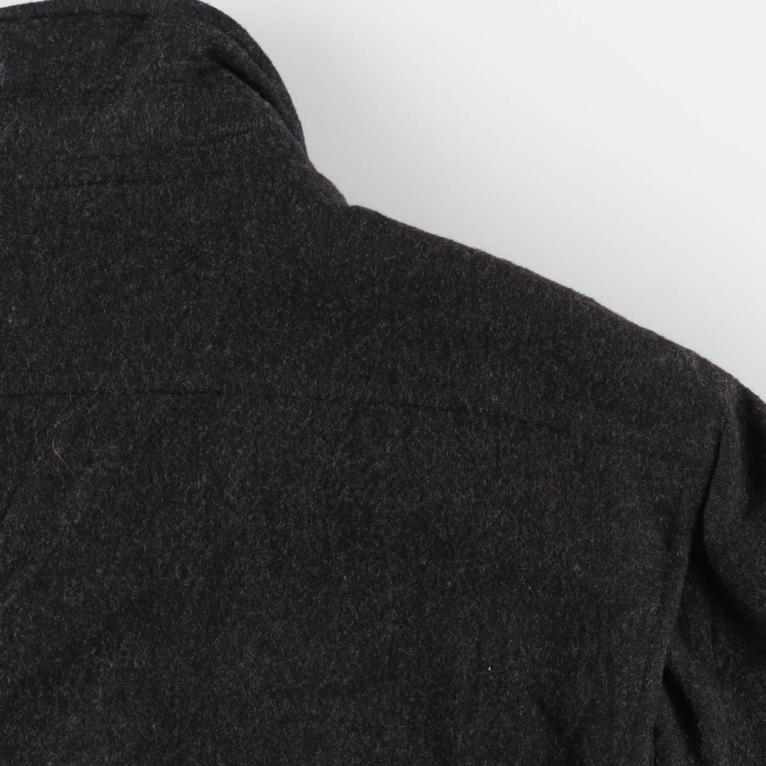 MEMBERS ONLY Padded Wool Harrington Sports Jacket, Men's Size XL wool Charcoal Vintage Second Hand