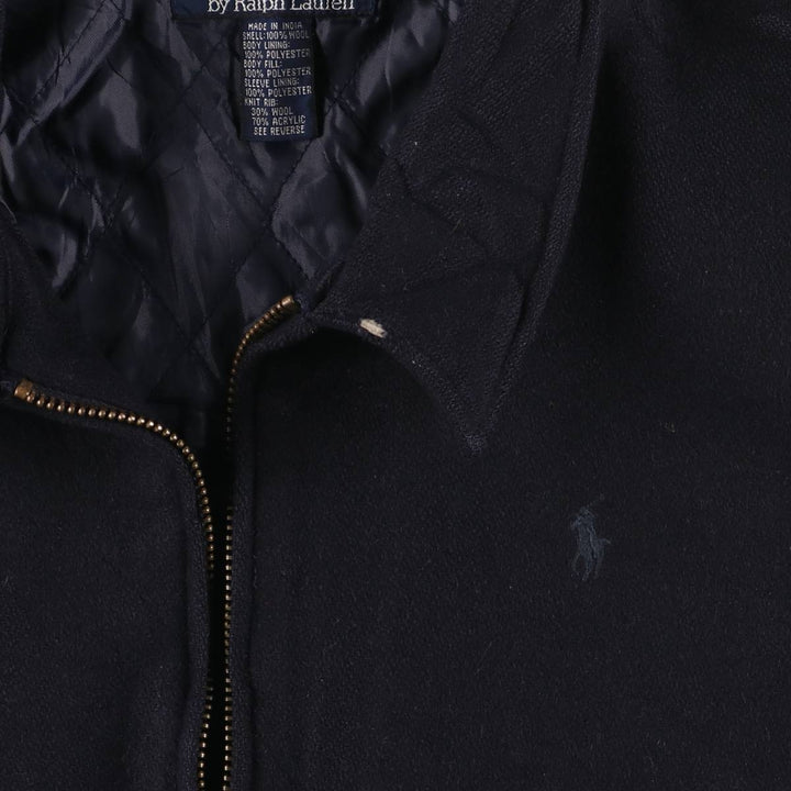 Ralph Lauren POLO by Ralph Lauren padded wool sports jacket, men's size XL wool navy blue type Vintage Second Hand