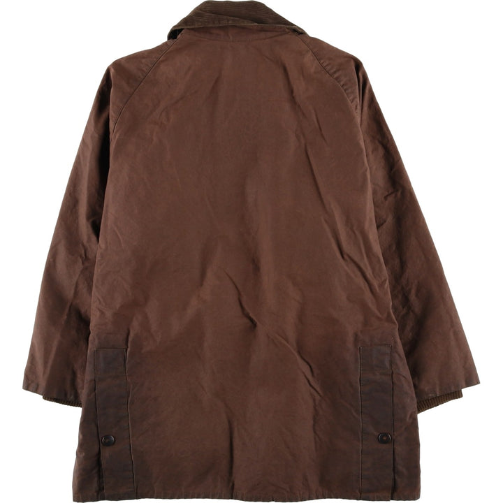 1990'S Barbour Bedale (formerly 3 Warrant) waxed cotton oiled jacket, made in England, C40, men's size M cotton brown type Vintage Second Hand