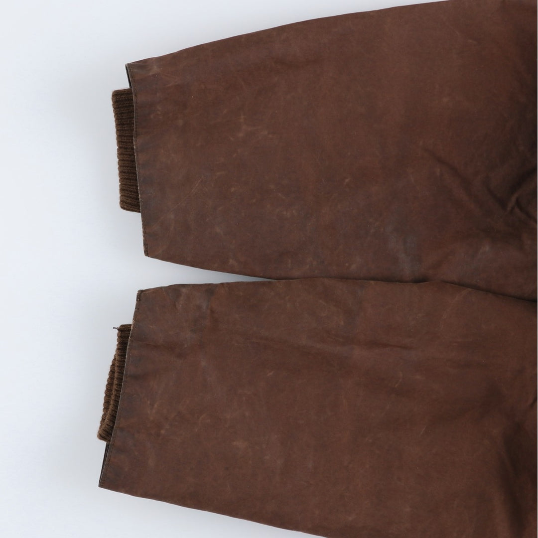 1990'S Barbour Bedale (formerly 3 Warrant) waxed cotton oiled jacket, made in England, C40, men's size M cotton brown type Vintage Second Hand