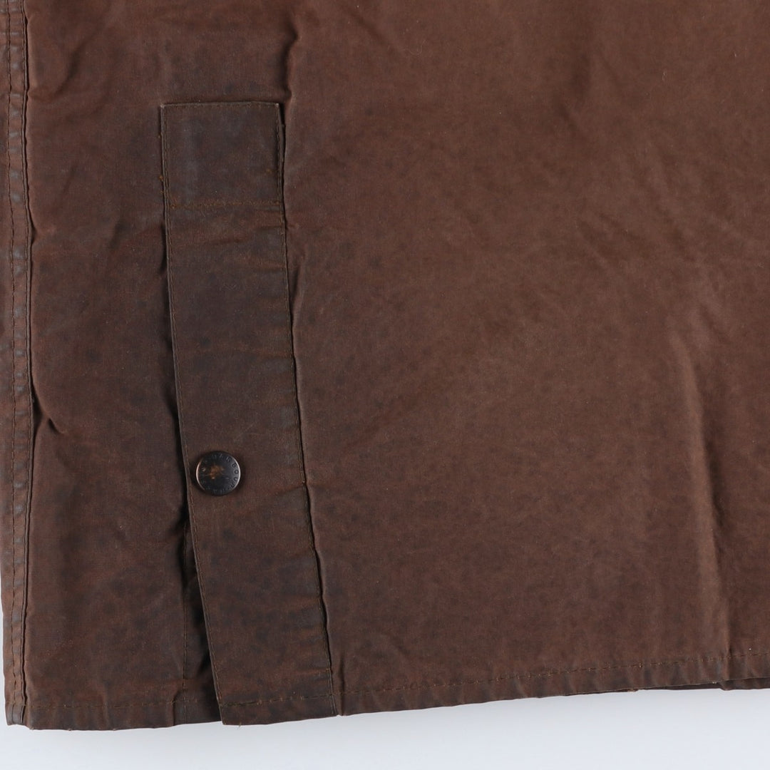 1990'S Barbour Bedale (formerly 3 Warrant) waxed cotton oiled jacket, made in England, C40, men's size M cotton brown type Vintage Second Hand