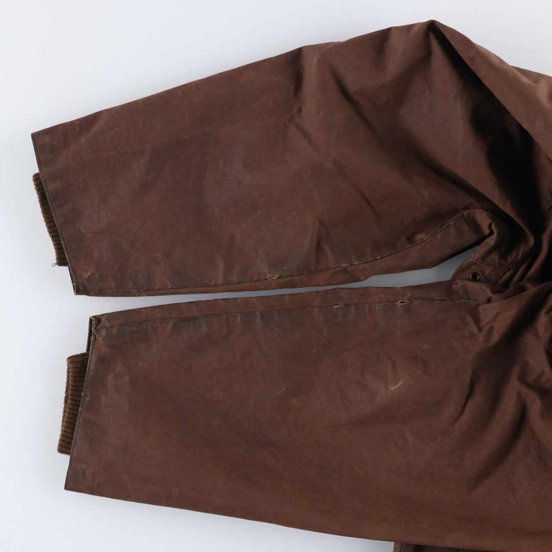 1990'S Barbour Bedale (formerly 3 Warrant) waxed cotton oiled jacket, made in England, C40, men's size M cotton brown type Vintage Second Hand