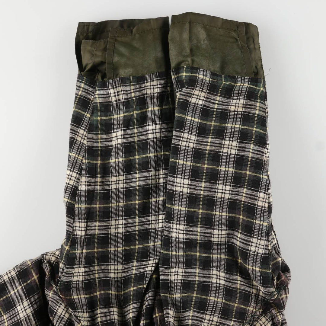 Vintage 80s-90'S Barbour 3 Warrant Waxed Cotton Hooded Jacket, Men's Size L, Striped cotton Khaki type Vintage Second Hand