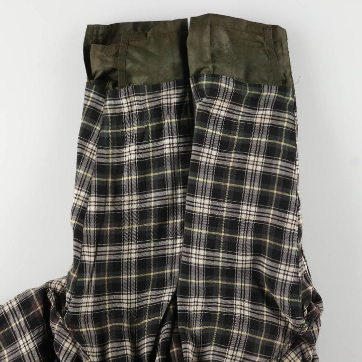 Vintage 80s-90'S Barbour 3 Warrant Waxed Cotton Hooded Jacket, Men's Size L, Striped cotton Khaki type Vintage Second Hand