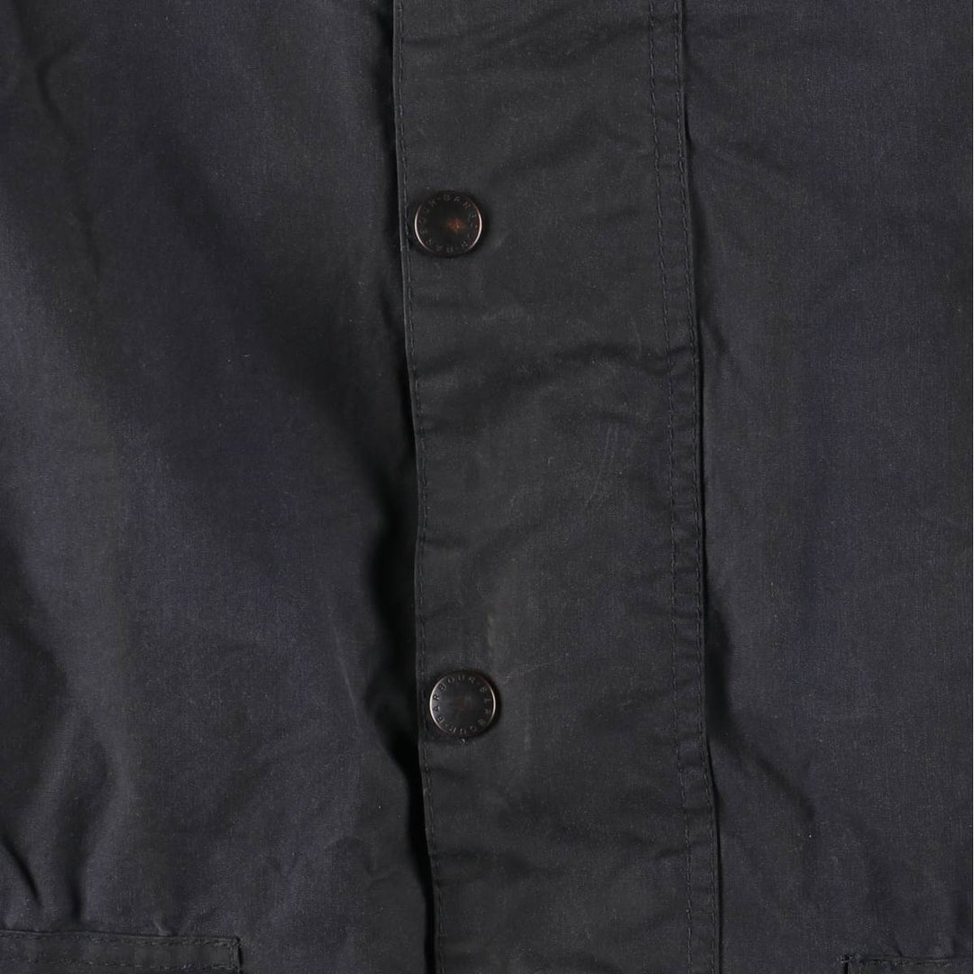 Vintage 1980s-1990'S Barbour Three Warrant Waxed Cotton Oiled Border Jacket, Made in England, Men's Size XL cotton navy blue type Vintage Second Hand