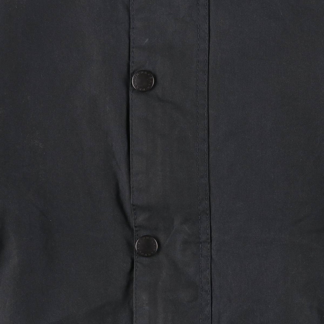 Vintage 1980s-1990'S Barbour Bedale 3 Warrant Waxed Cotton Oiled Jacket, Made in England, Men's XL cotton black type Vintage Second Hand