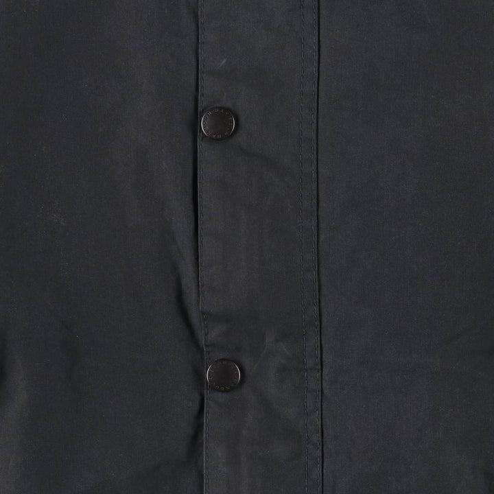 Vintage 1980s-1990'S Barbour Bedale 3 Warrant Waxed Cotton Oiled Jacket, Made in England, Men's XL cotton black type Vintage Second Hand