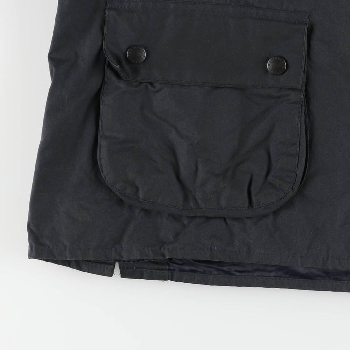 Vintage 1980s-1990'S Barbour Bedale 3 Warrant Waxed Cotton Oiled Jacket, Made in England, Men's XL cotton black type Vintage Second Hand