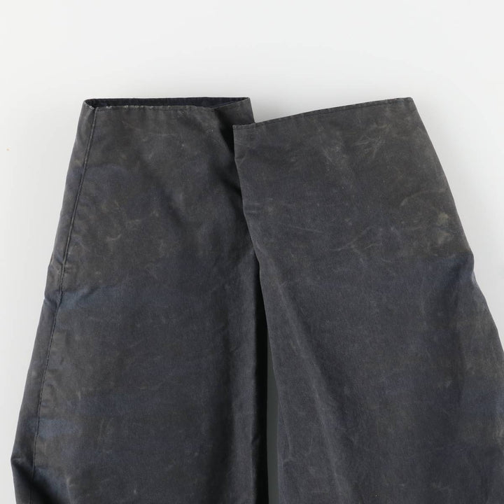 Vintage 1980s-1990'S Barbour Beaufort 3 Warrant Waxed Cotton Oiled Jacket, Made in England, Men's Size Medium cotton navy blue type Vintage Second Hand