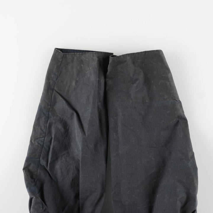 Vintage 1980s-1990'S Barbour Beaufort 3 Warrant Waxed Cotton Oiled Jacket, Made in England, Men's Size Medium cotton navy blue type Vintage Second Hand