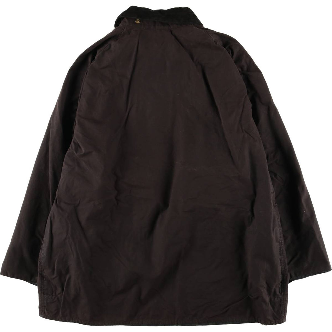 Vintage 1980s-1990'S Barbour Beaufort 3 Warrant Waxed Cotton Oiled Jacket, Made in England, Men's XL cotton black type Vintage Second Hand