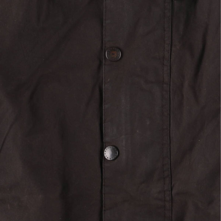 Vintage 1980s-1990'S Barbour Beaufort 3 Warrant Waxed Cotton Oiled Jacket, Made in England, Men's XL cotton black type Vintage Second Hand