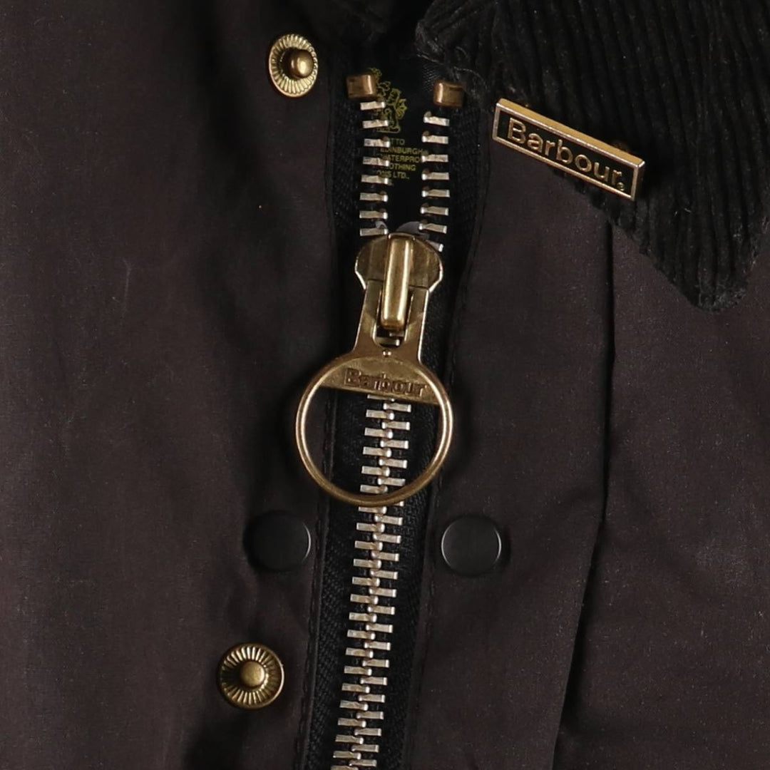 Vintage 1980s-1990'S Barbour Beaufort 3 Warrant Waxed Cotton Oiled Jacket, Made in England, Men's XL cotton black type Vintage Second Hand
