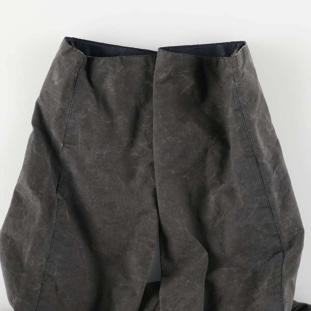 Vintage 80s-90'S Barbour BORDER (old 3-warrant) waxed cotton oiled jacket, made in the UK, size M. cotton Khaki type Vintage Second Hand