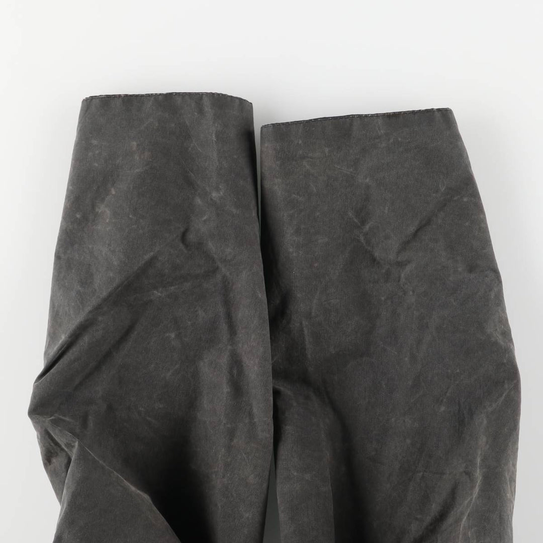 Vintage 80s-90'S Barbour BORDER (old 3-warrant) waxed cotton oiled jacket, made in the UK, size M. cotton Khaki type Vintage Second Hand