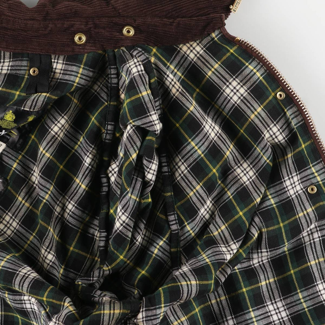 Vintage 1980s-1990'S Barbour Beaufort 3 Warrant Waxed Cotton Oiled Jacket, Made in England, Men's Size L cotton Khaki type Vintage Second Hand