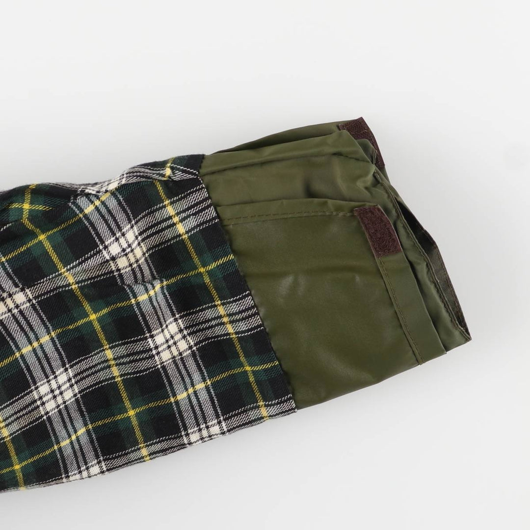 Vintage 1980s-1990'S Barbour Beaufort 3 Warrant Waxed Cotton Oiled Jacket, Made in England, Men's Size L cotton Khaki type Vintage Second Hand