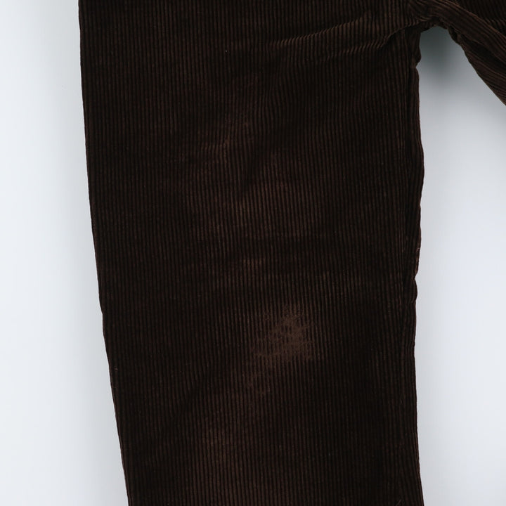 Ralph Lauren POLO by Ralph Lauren Two-pleat Corduroy Pants for Men, W31 equivalent cotton brown type Vintage Second Hand