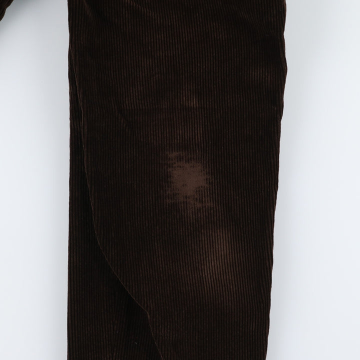 Ralph Lauren POLO by Ralph Lauren Two-pleat Corduroy Pants for Men, W31 equivalent cotton brown type Vintage Second Hand