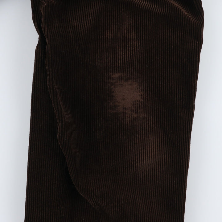 Ralph Lauren POLO by Ralph Lauren Two-pleat Corduroy Pants for Men, W31 equivalent cotton brown type Vintage Second Hand