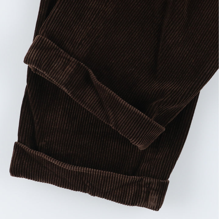 Ralph Lauren POLO by Ralph Lauren Two-pleat Corduroy Pants for Men, W31 equivalent cotton brown type Vintage Second Hand