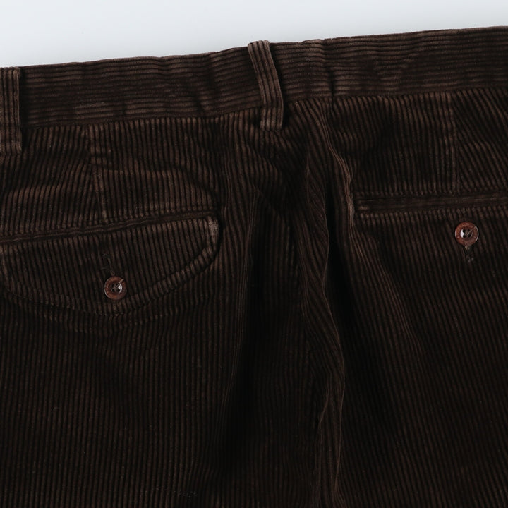 Ralph Lauren POLO by Ralph Lauren Two-pleat Corduroy Pants for Men, W31 equivalent cotton brown type Vintage Second Hand