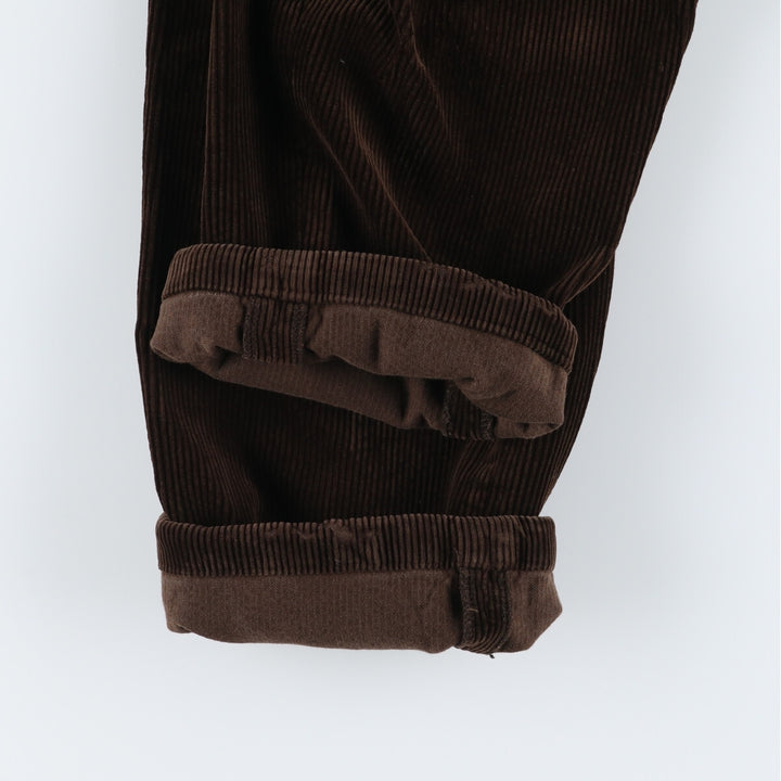 Ralph Lauren POLO by Ralph Lauren Two-pleat Corduroy Pants for Men, W31 equivalent cotton brown type Vintage Second Hand