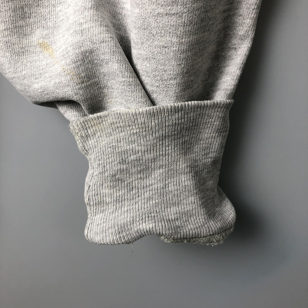 90'S Champion Reverse Weave University of Wisconsin College Sweatshirt with Embroidered Tag, Made in USA cotton gray type Vintage Second Hand