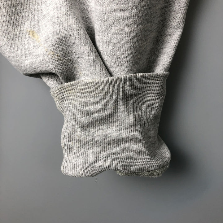 90'S Champion Reverse Weave University of Wisconsin College Sweatshirt with Embroidered Tag, Made in USA cotton gray type Vintage Second Hand
