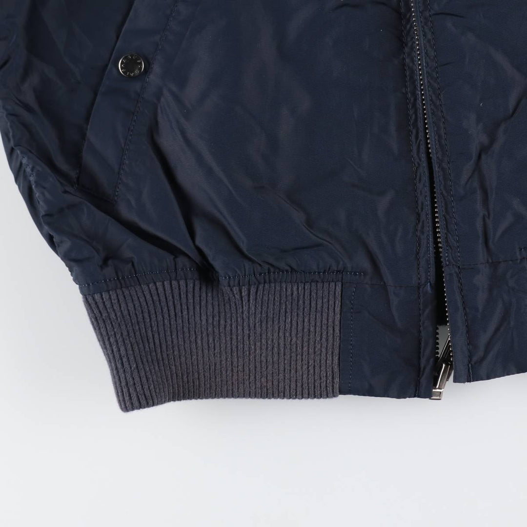 Civilian Alpha MA-1 Type Military Flight Jacket Men's M Size Nylon navy blue type Vintage Second Hand