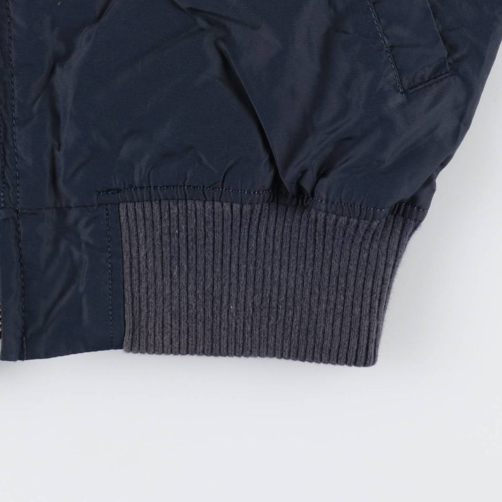 Civilian Alpha MA-1 Type Military Flight Jacket Men's M Size Nylon navy blue type Vintage Second Hand