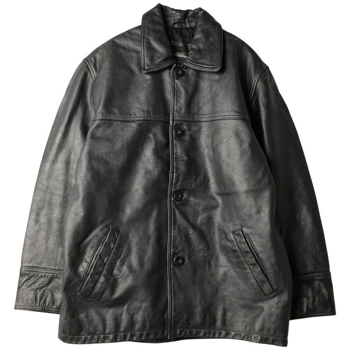 MacLean Leather Car Coat, Men's Size M Genuine Leather Cowhide black type Vintage Second Hand