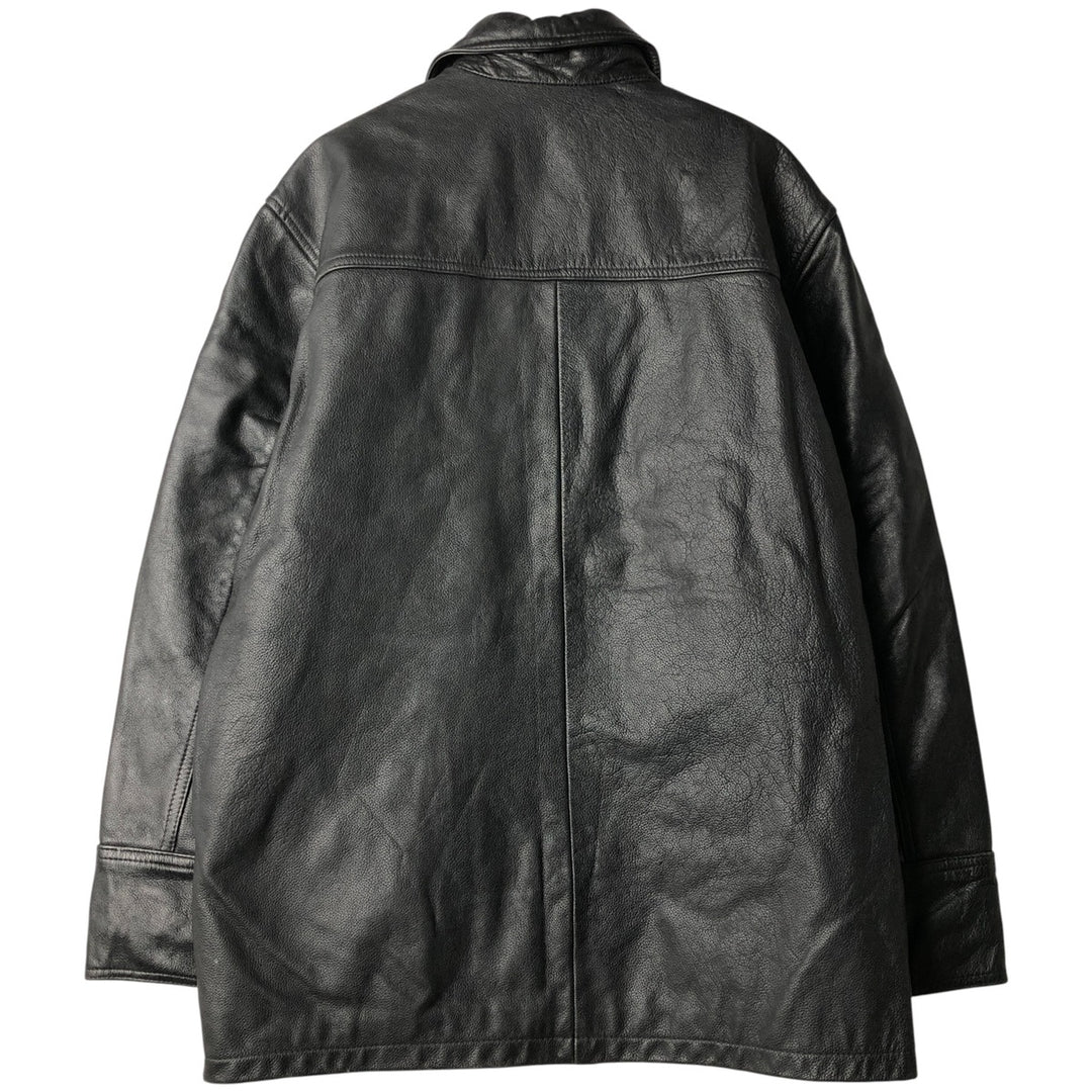MacLean Leather Car Coat, Men's Size M Genuine Leather Cowhide black type Vintage Second Hand