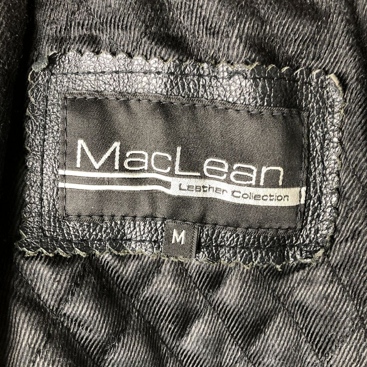 MacLean Leather Car Coat, Men's Size M Genuine Leather Cowhide black type Vintage Second Hand