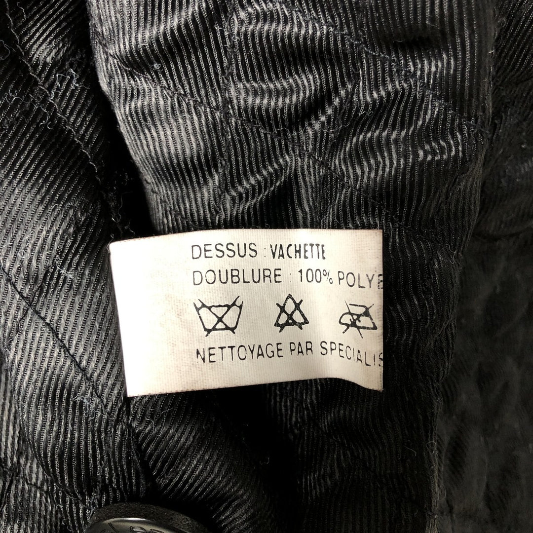 MacLean Leather Car Coat, Men's Size M Genuine Leather Cowhide black type Vintage Second Hand