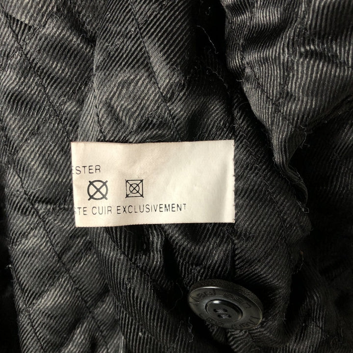 MacLean Leather Car Coat, Men's Size M Genuine Leather Cowhide black type Vintage Second Hand