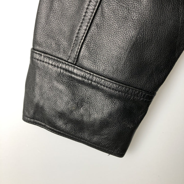 MacLean Leather Car Coat, Men's Size M Genuine Leather Cowhide black type Vintage Second Hand